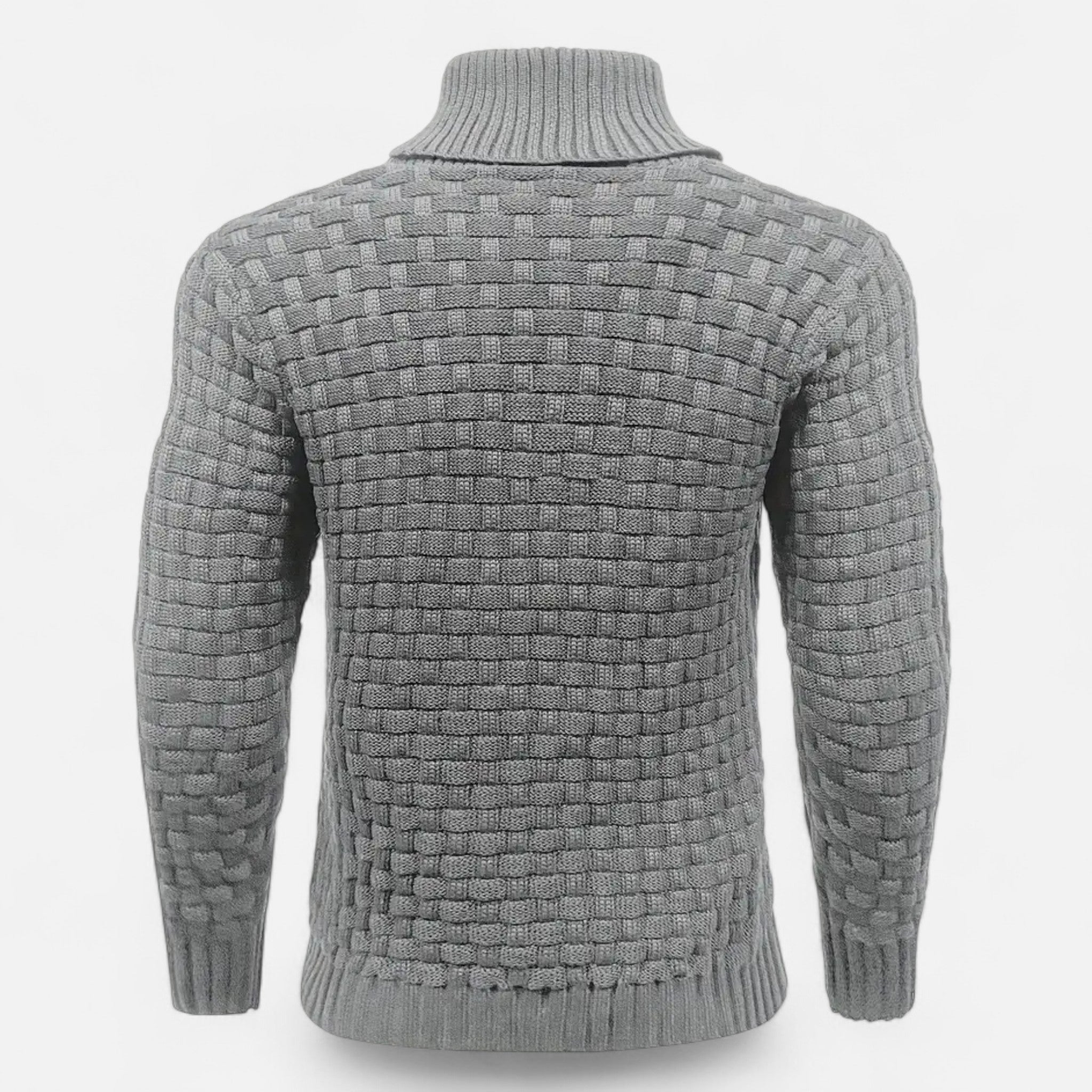 ValantoMode | Men’s Waffle Knit High-Stretch Sweater