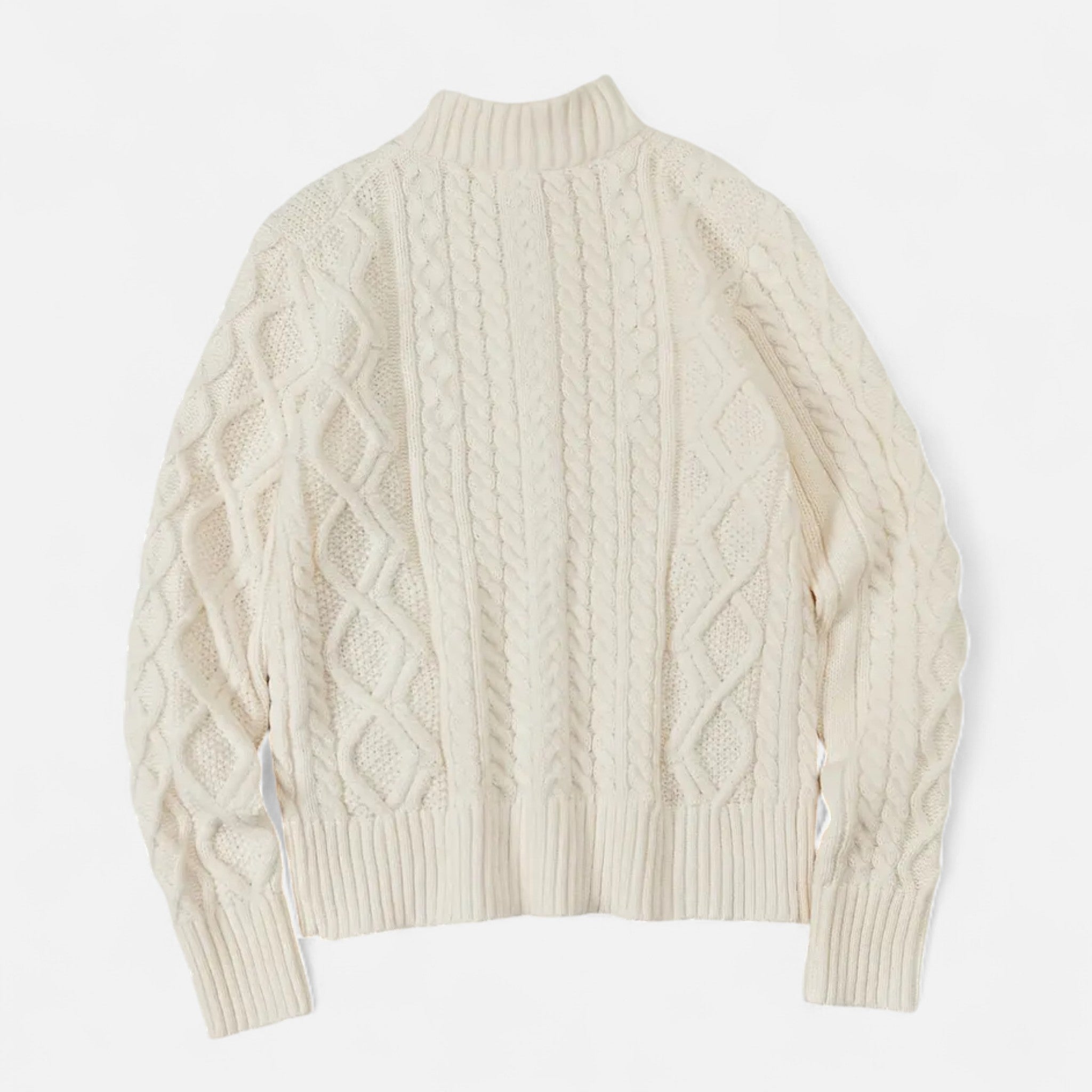 ValantoMode | Men’s Zip-Up Soft-Knit Pullover