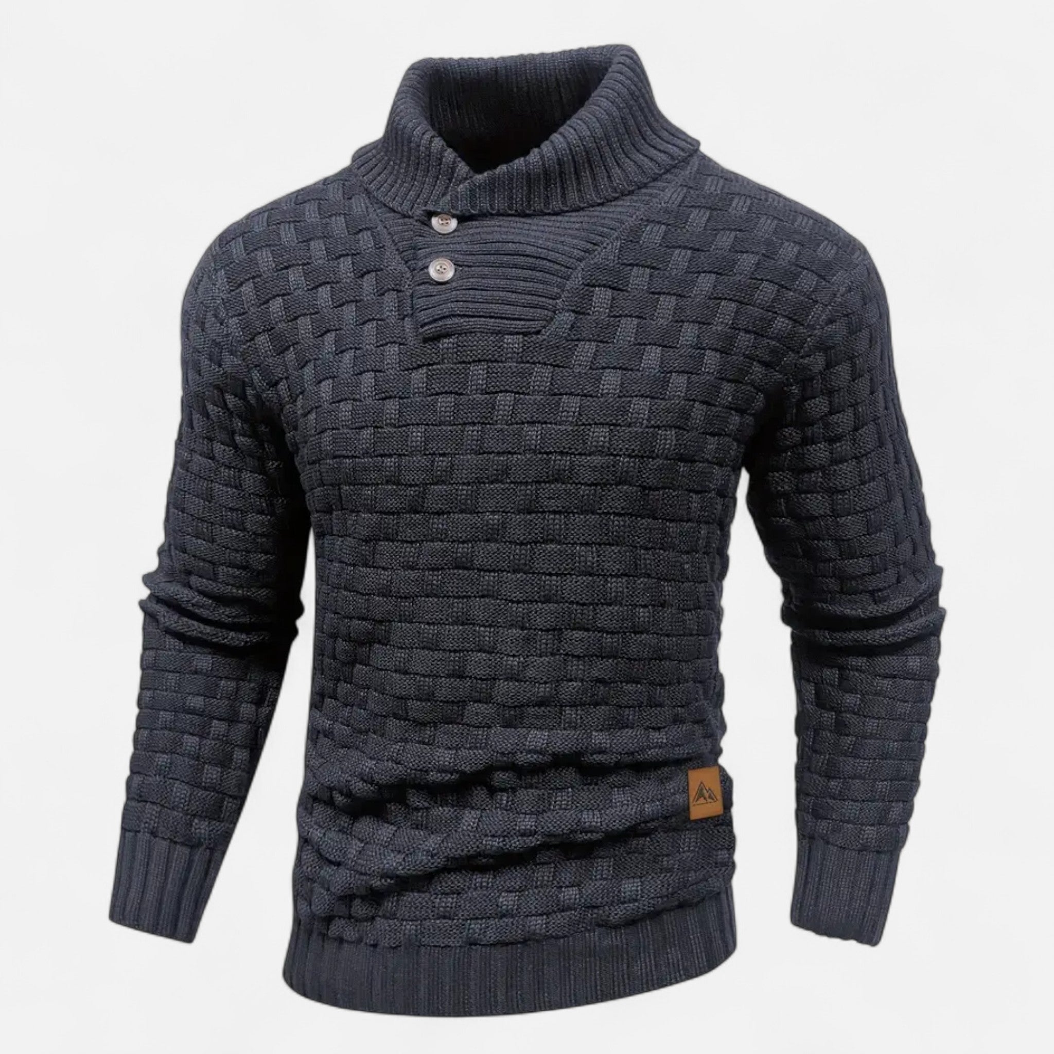 ValantoMode | Men’s Waffle Knit High-Stretch Sweater