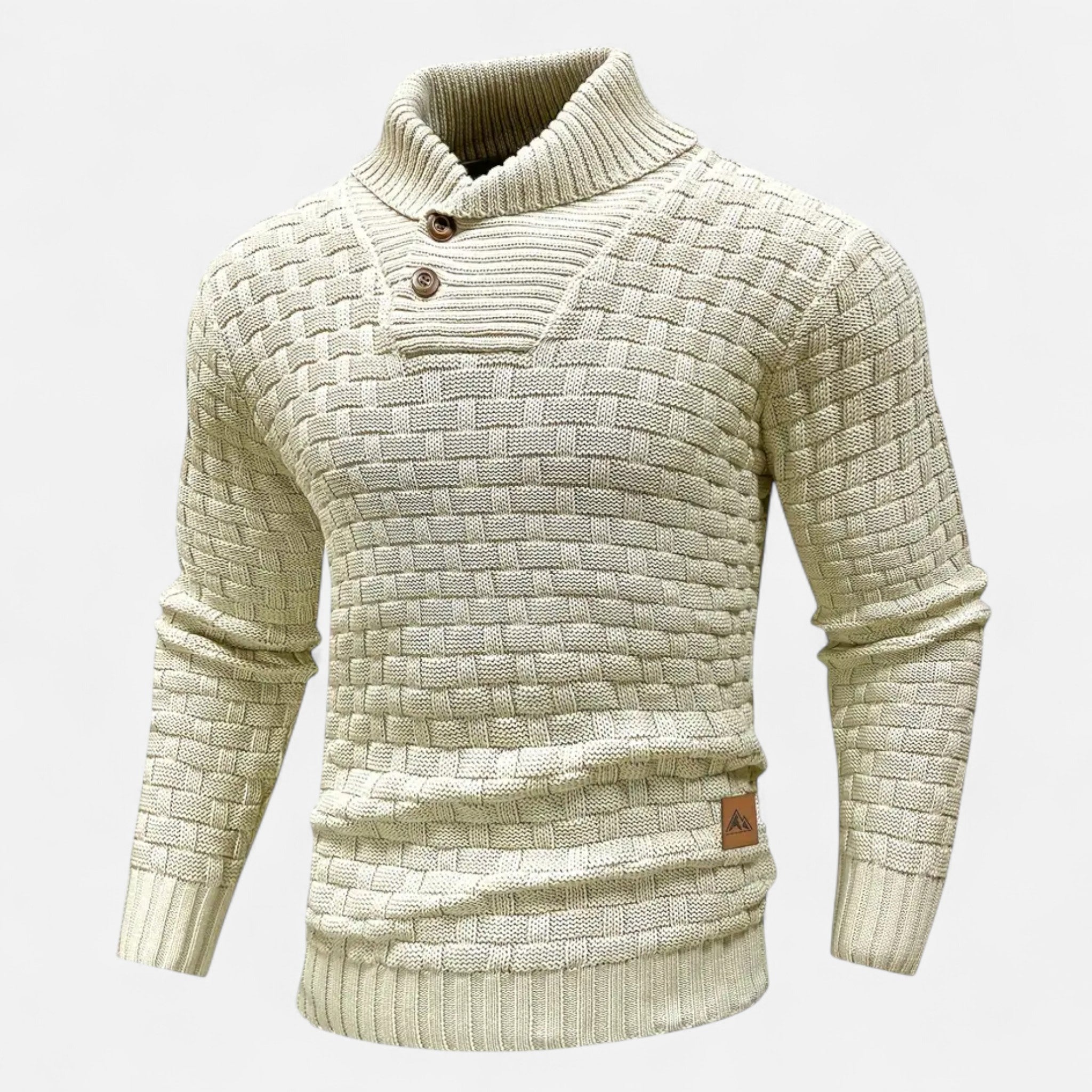ValantoMode | Men’s Waffle Knit High-Stretch Sweater