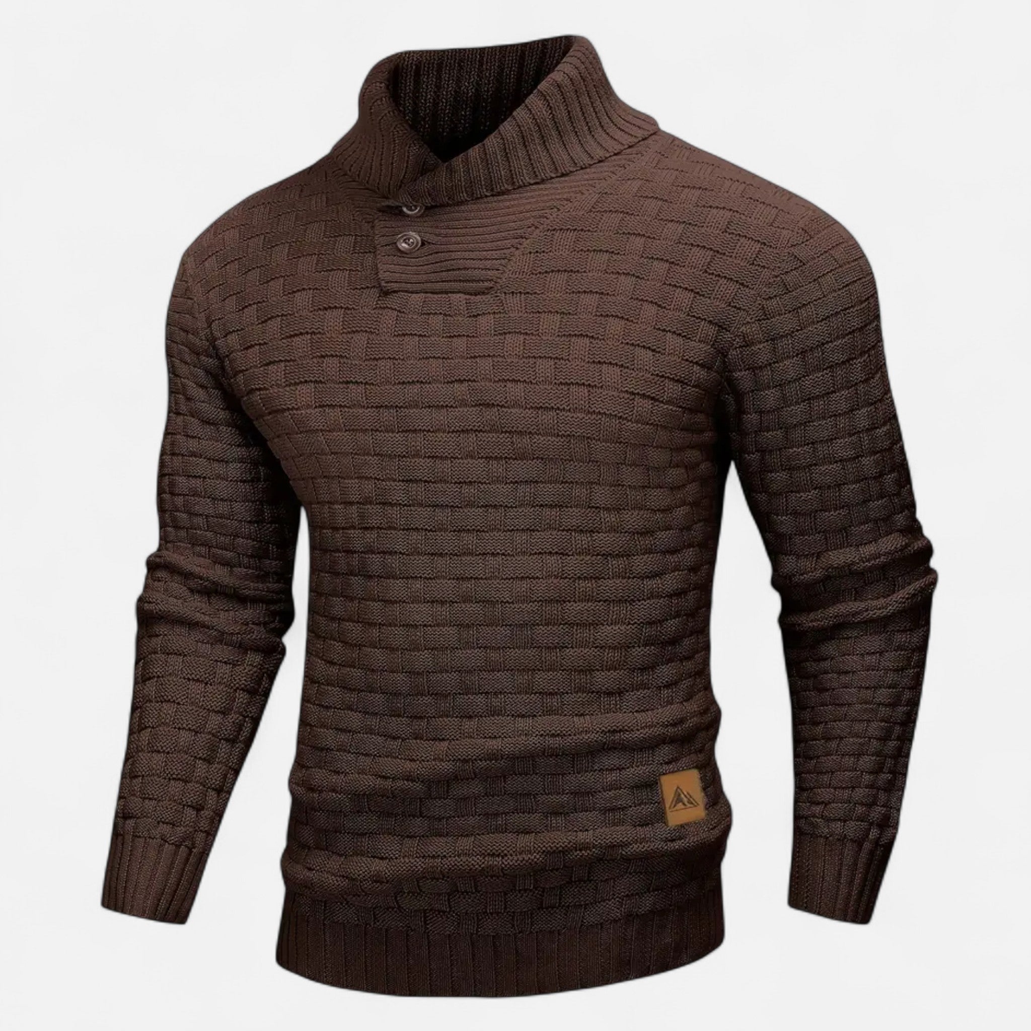 ValantoMode | Men’s Waffle Knit High-Stretch Sweater