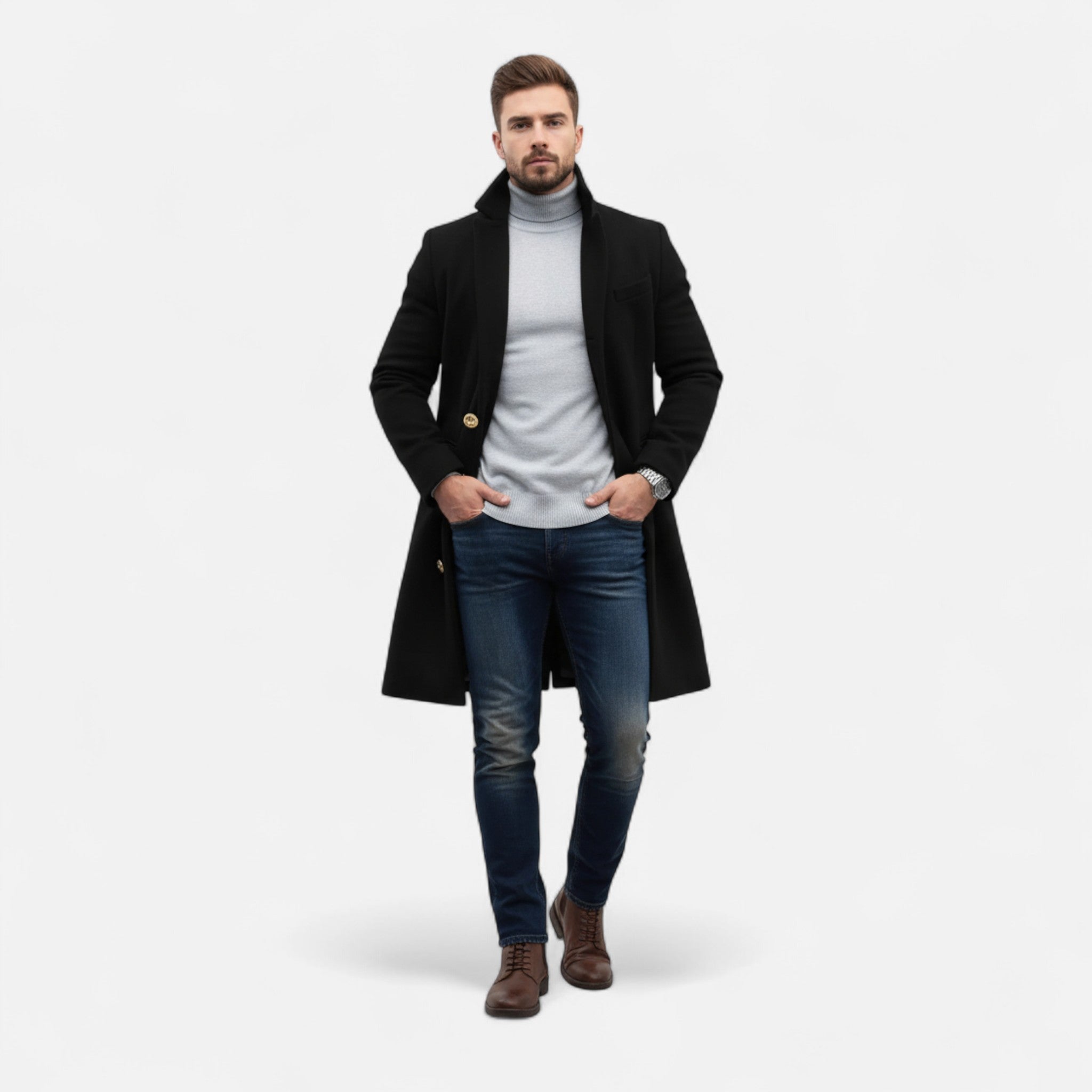 ValantoMode | Men’s Classic Overcoat