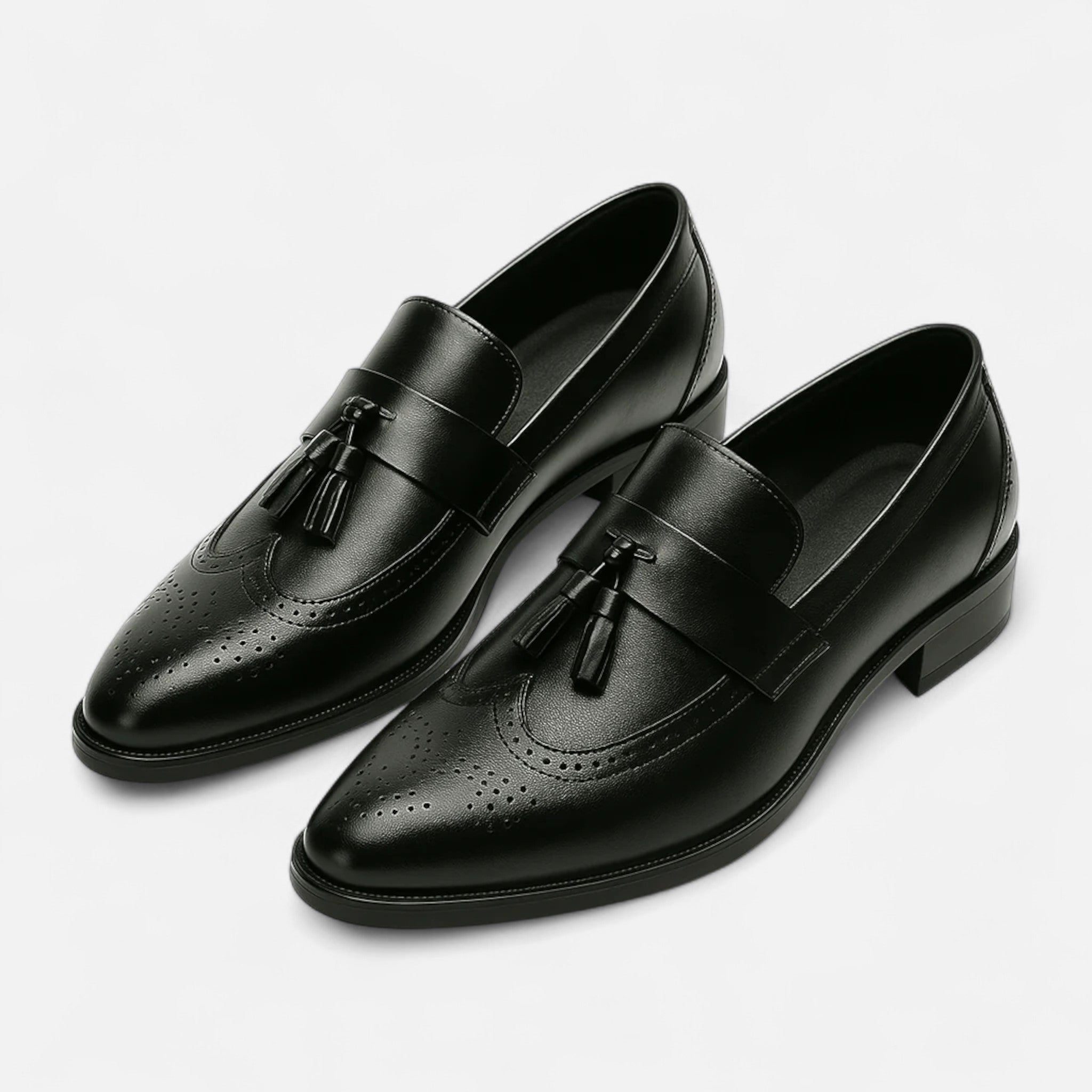 ValantoMode | Men’s Brown Leather Tassel Loafers
