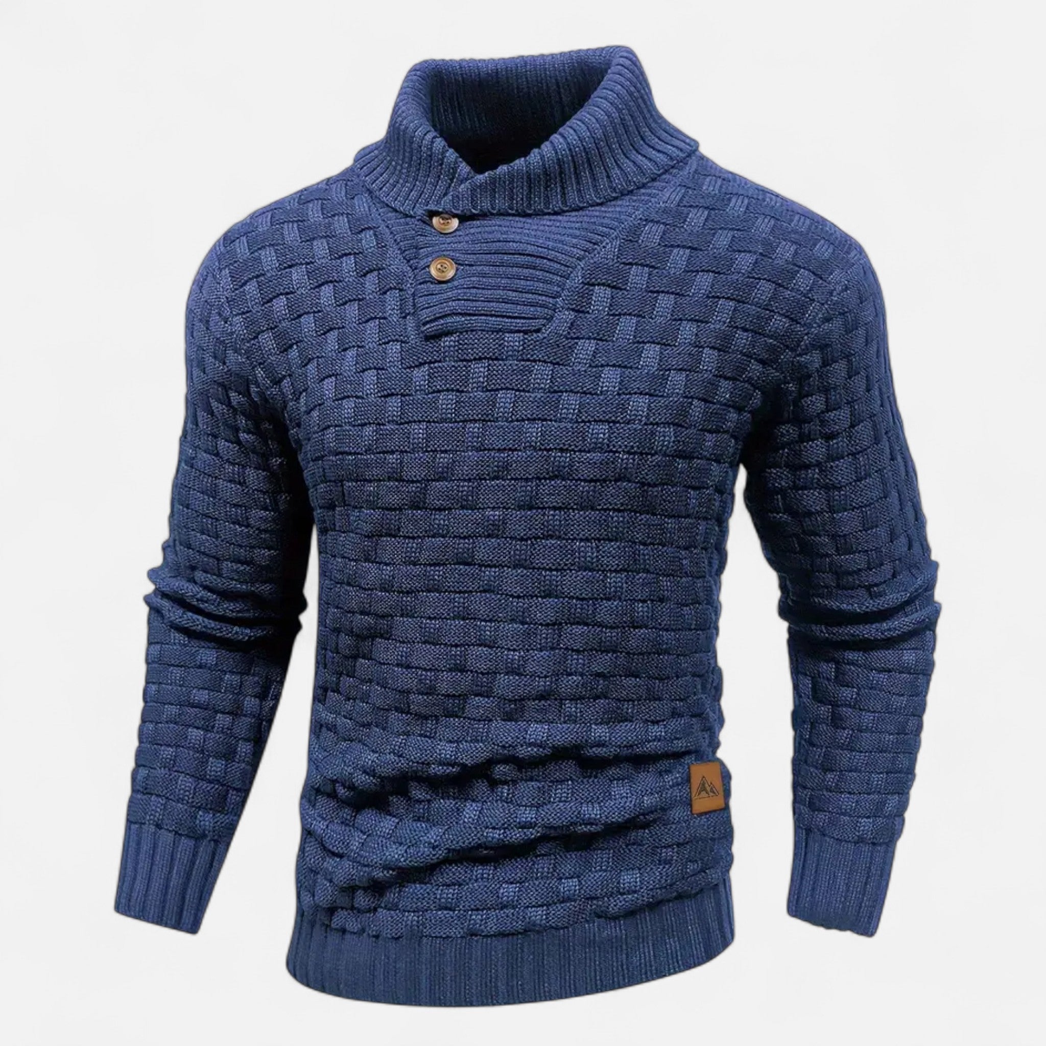 ValantoMode | Men’s Waffle Knit High-Stretch Sweater