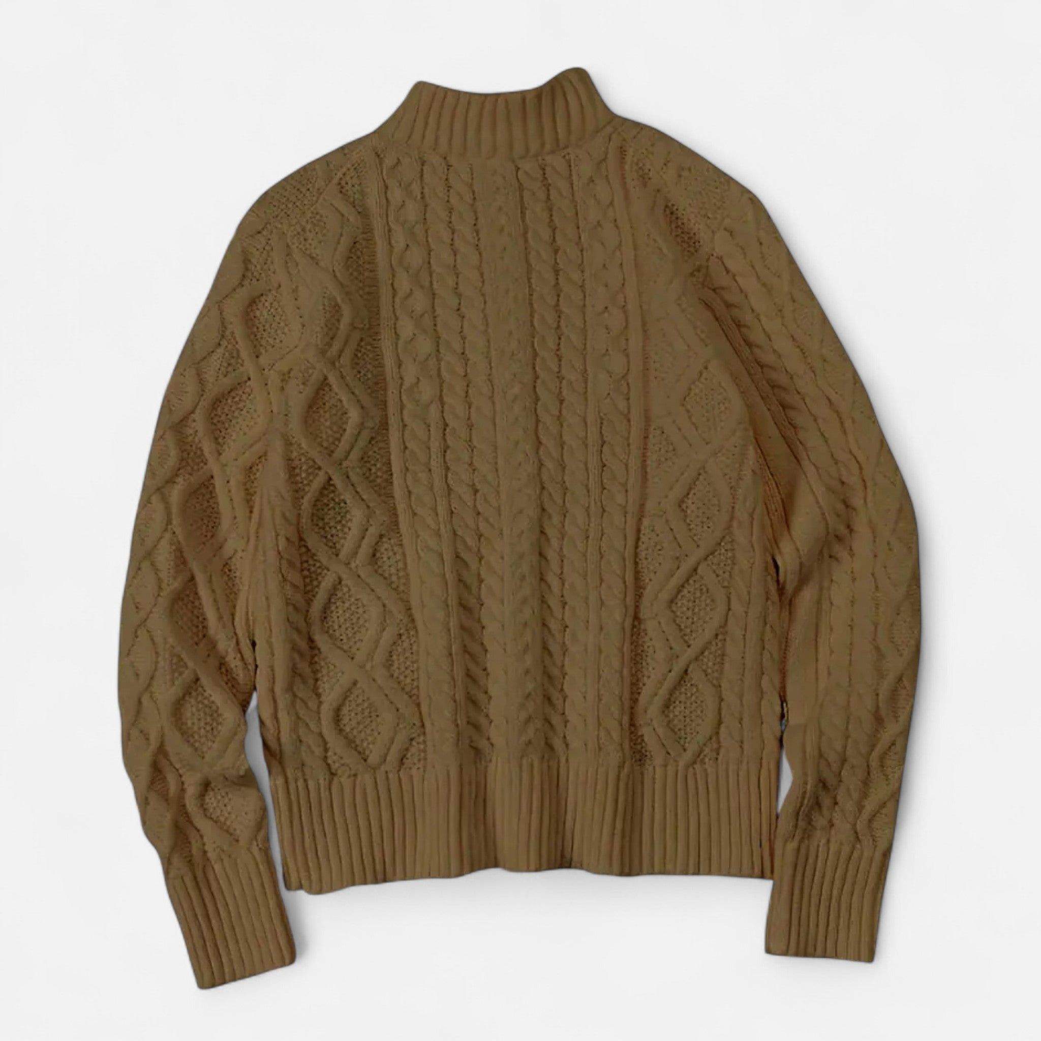 ValantoMode | Men’s Zip-Up Soft-Knit Pullover