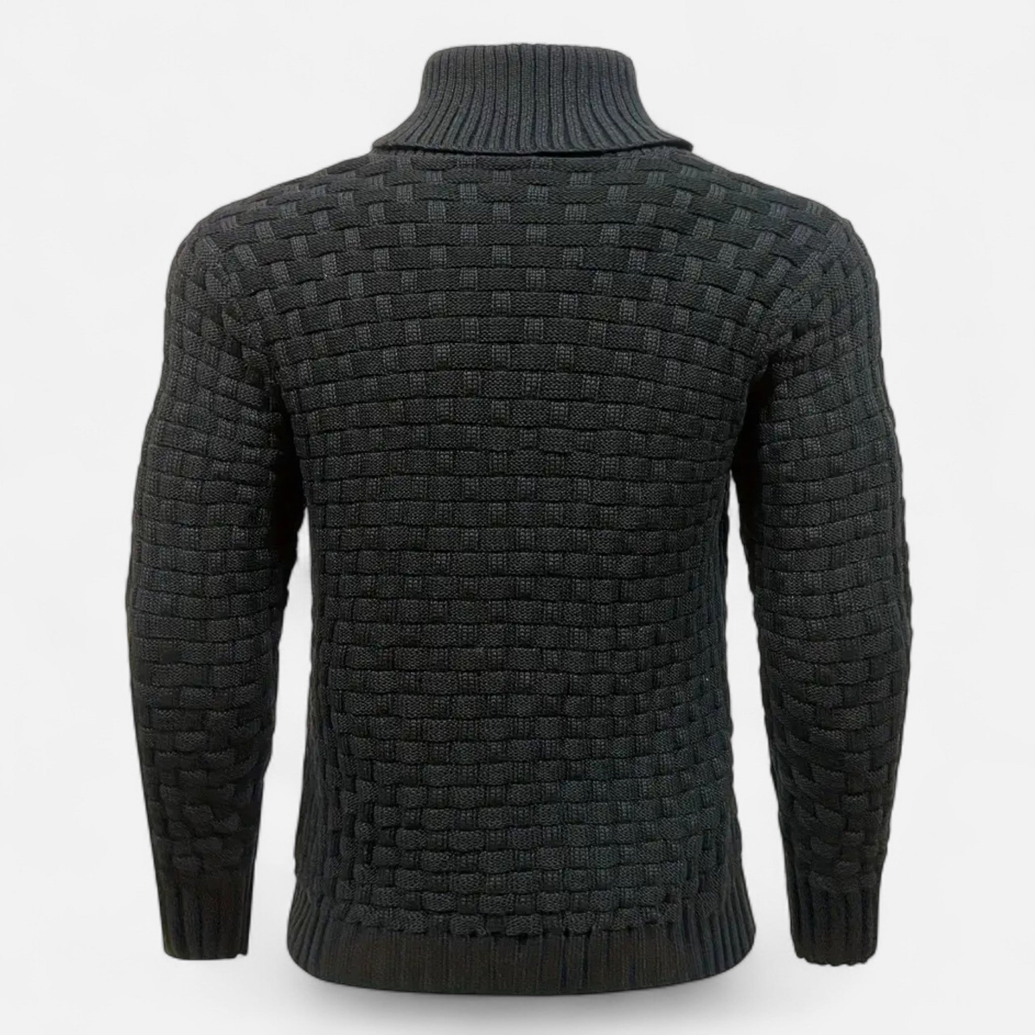 ValantoMode | Men’s Waffle Knit High-Stretch Sweater