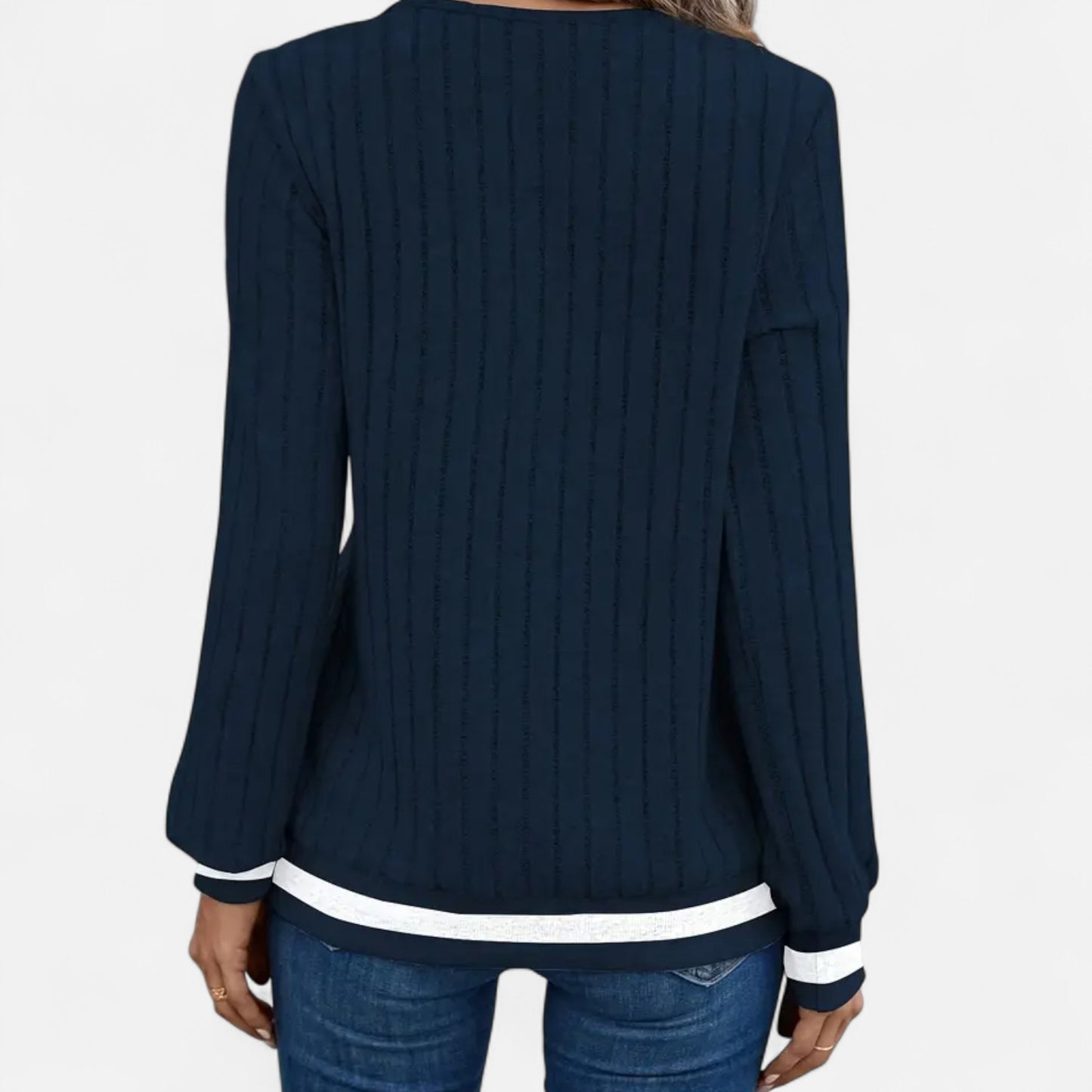 Valantomode | Women’s V-Neck Long-Sleeve Sweater