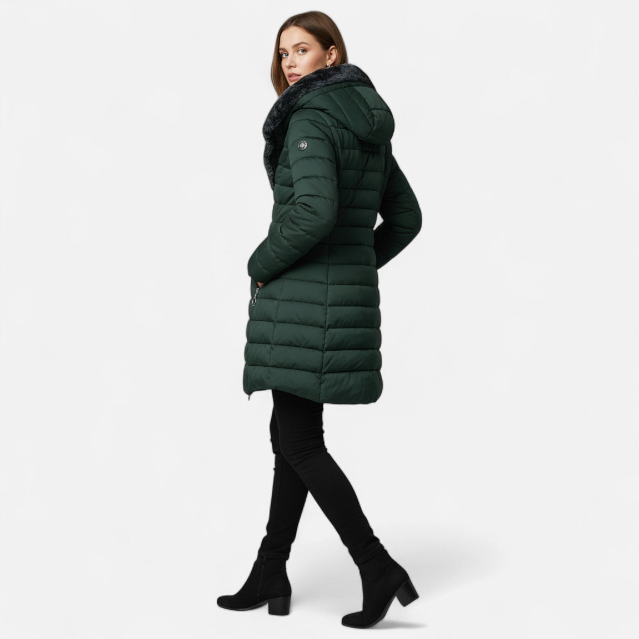 ValantoMode | Women’s Winter Fleece Mid-Length Coat