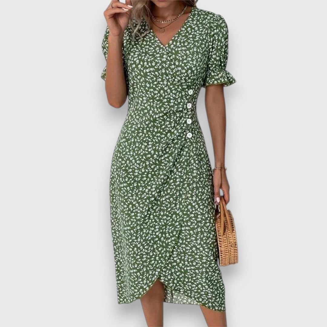 Valantomode | Stylish Floral Dress Perfect for Summer Parties