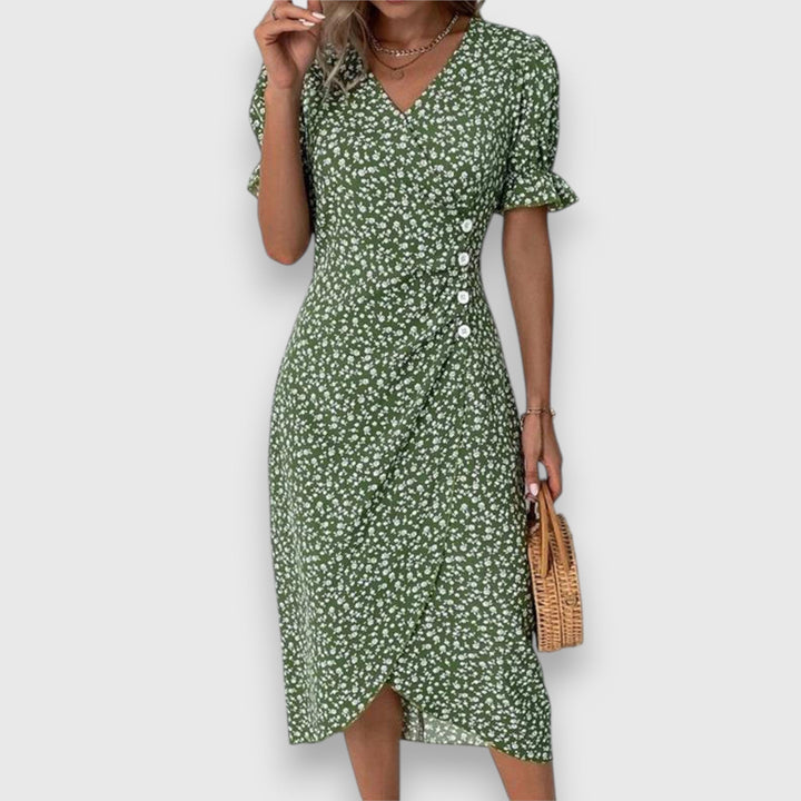 Valantomode | Stylish Floral Dress Perfect for Summer Parties