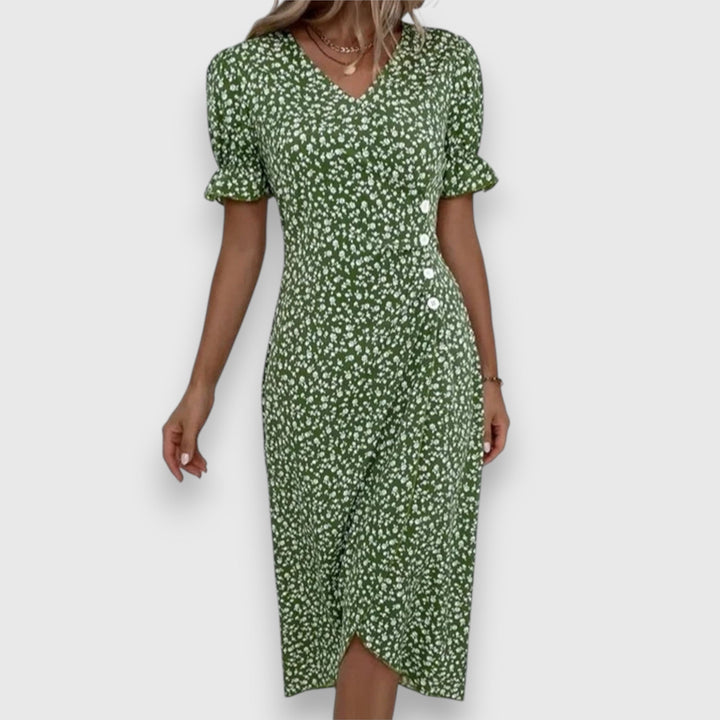 Valantomode | Stylish Floral Dress Perfect for Summer Parties