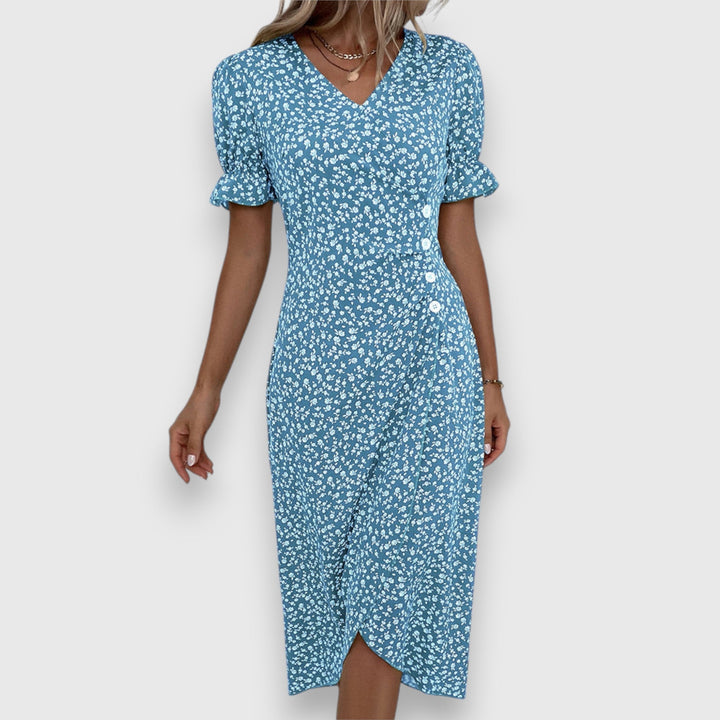 Valantomode | Stylish Floral Dress Perfect for Summer Parties