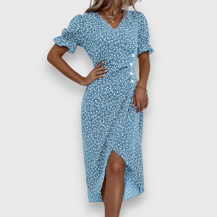Valantomode | Stylish Floral Dress Perfect for Summer Parties