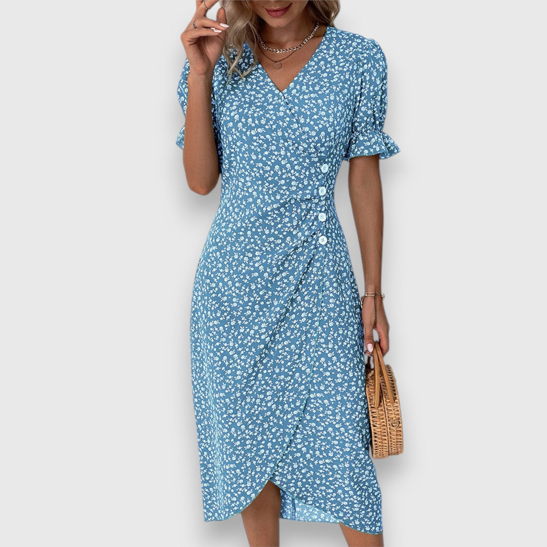 Valantomode | Stylish Floral Dress Perfect for Summer Parties