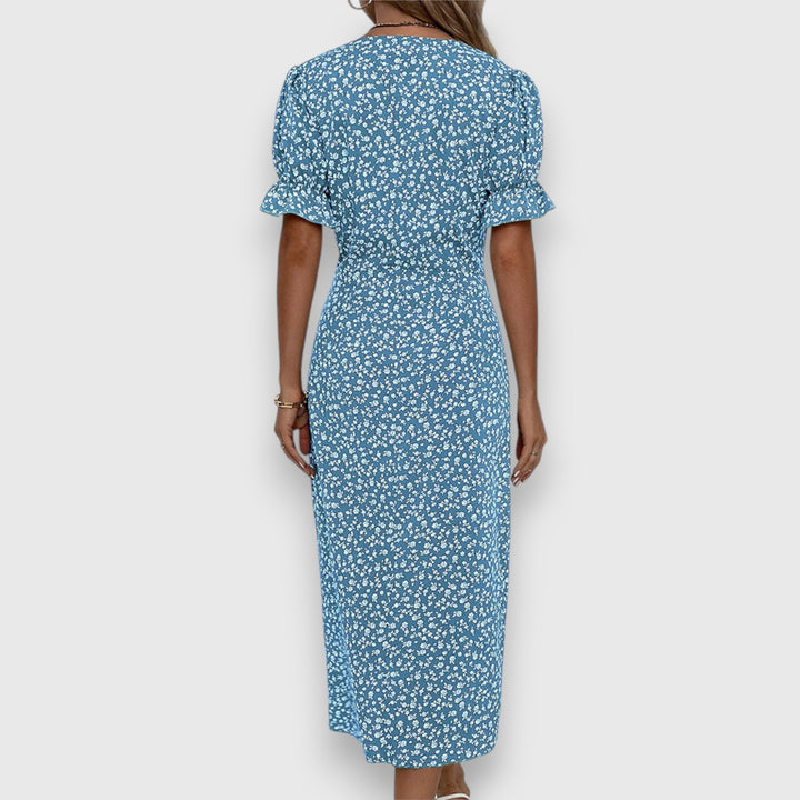 Valantomode | Stylish Floral Dress Perfect for Summer Parties