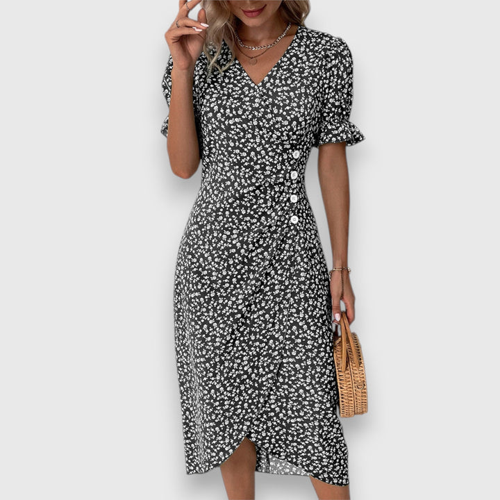 Valantomode | Stylish Floral Dress Perfect for Summer Parties