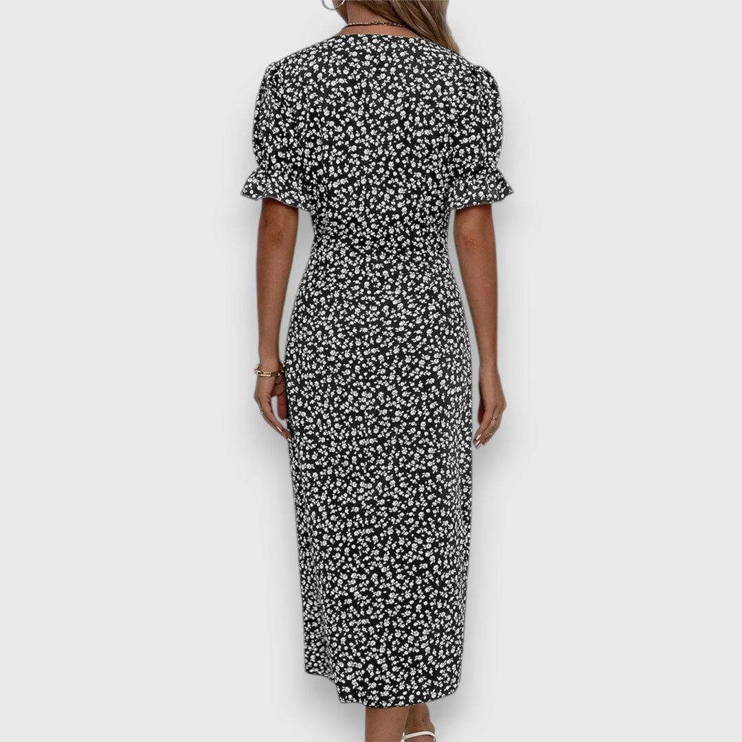 Valantomode | Stylish Floral Dress Perfect for Summer Parties