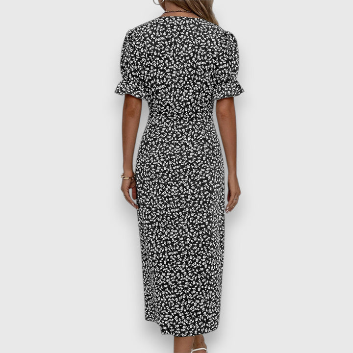 Valantomode | Stylish Floral Dress Perfect for Summer Parties