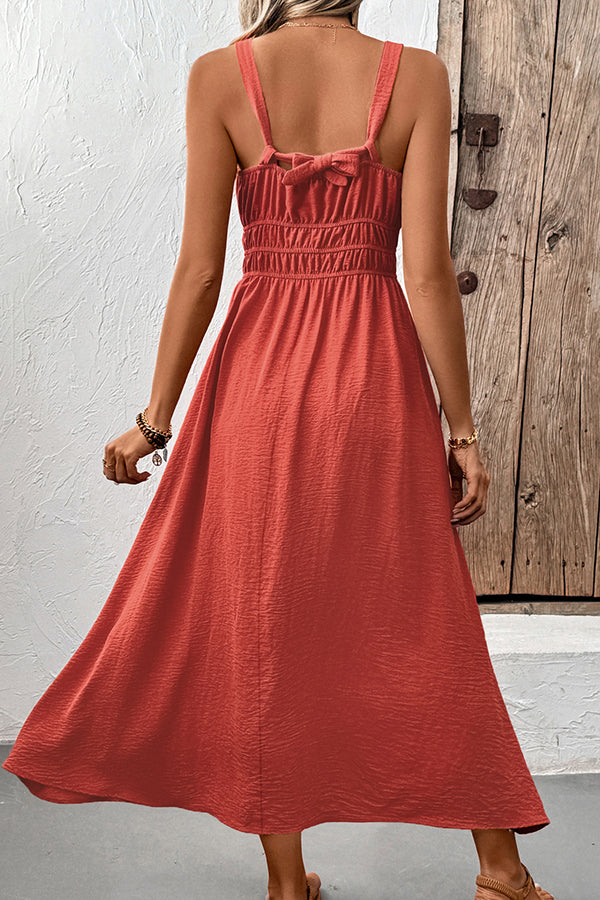 Valantomode | Chic V Neck Sleeveless Solid Dress for Effortless Style