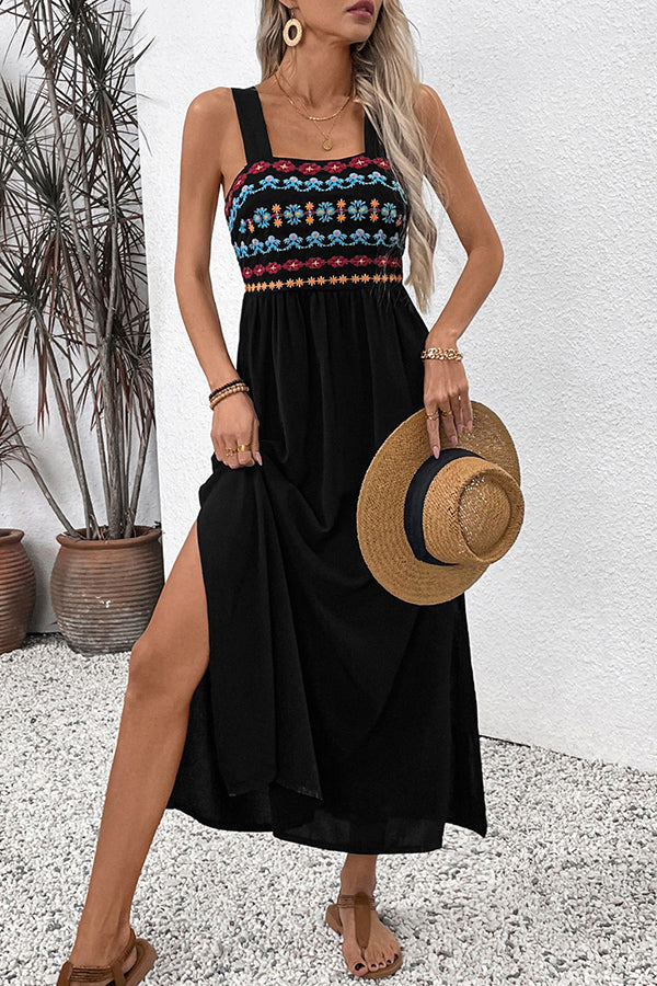 Valantomode | Bohemian Chic Sleeveless Maxi Dress for Effortless Style