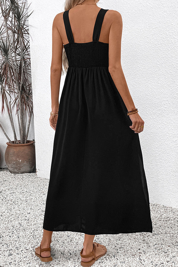 Valantomode | Bohemian Chic Sleeveless Maxi Dress for Effortless Style