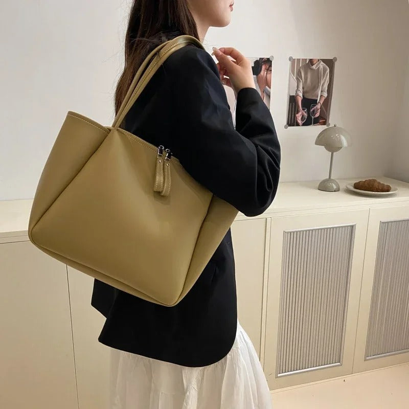 Valantomode | Metric Structured Commuter – Women's Premium Large Business Tote & Shoulder Bag