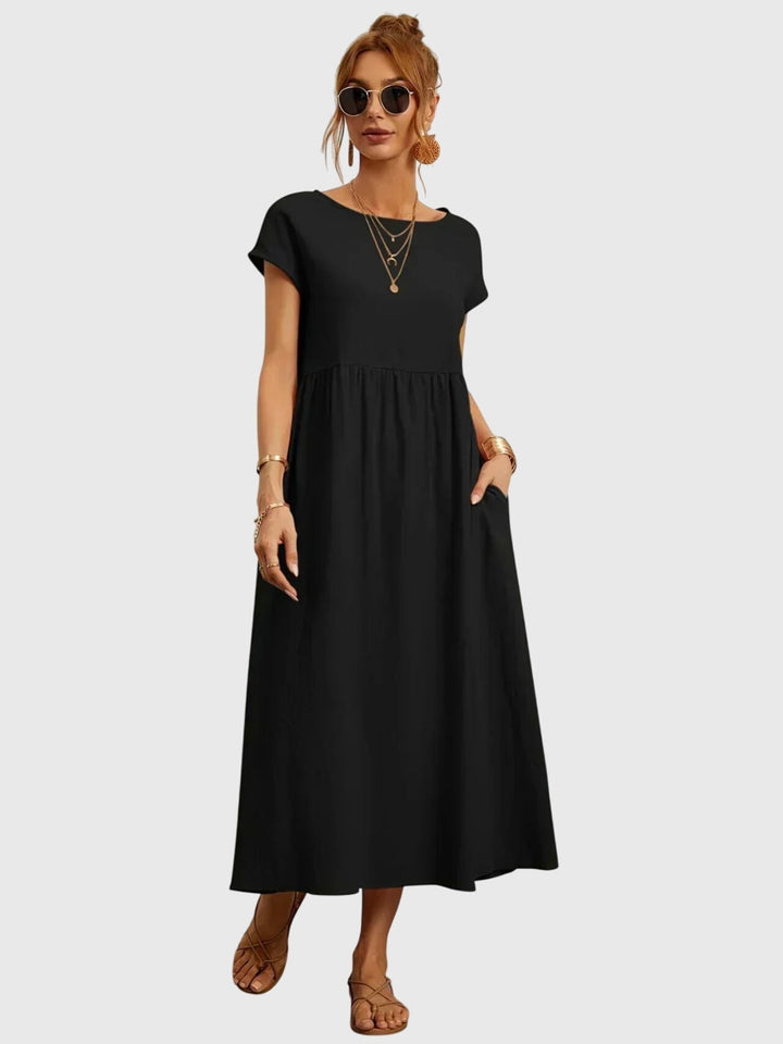 Valantomode | Stylish Casual Dress with Convenient Pockets for Everyday Wear