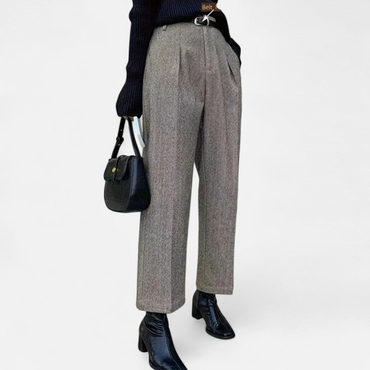Valantomode | Women’s High-Waist Straight Wide-Leg Trousers