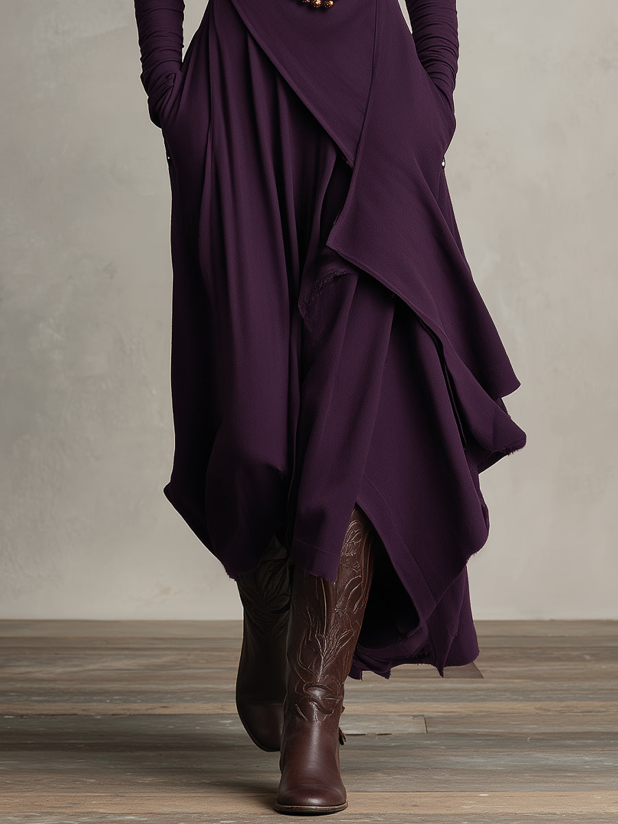 Valantomode | Stylish Draped Dress Perfect for Women’s Evening Events