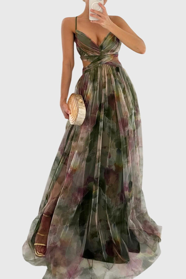 Valantomode | Beautiful Floral Maxi Dress for Spring and Summer Style