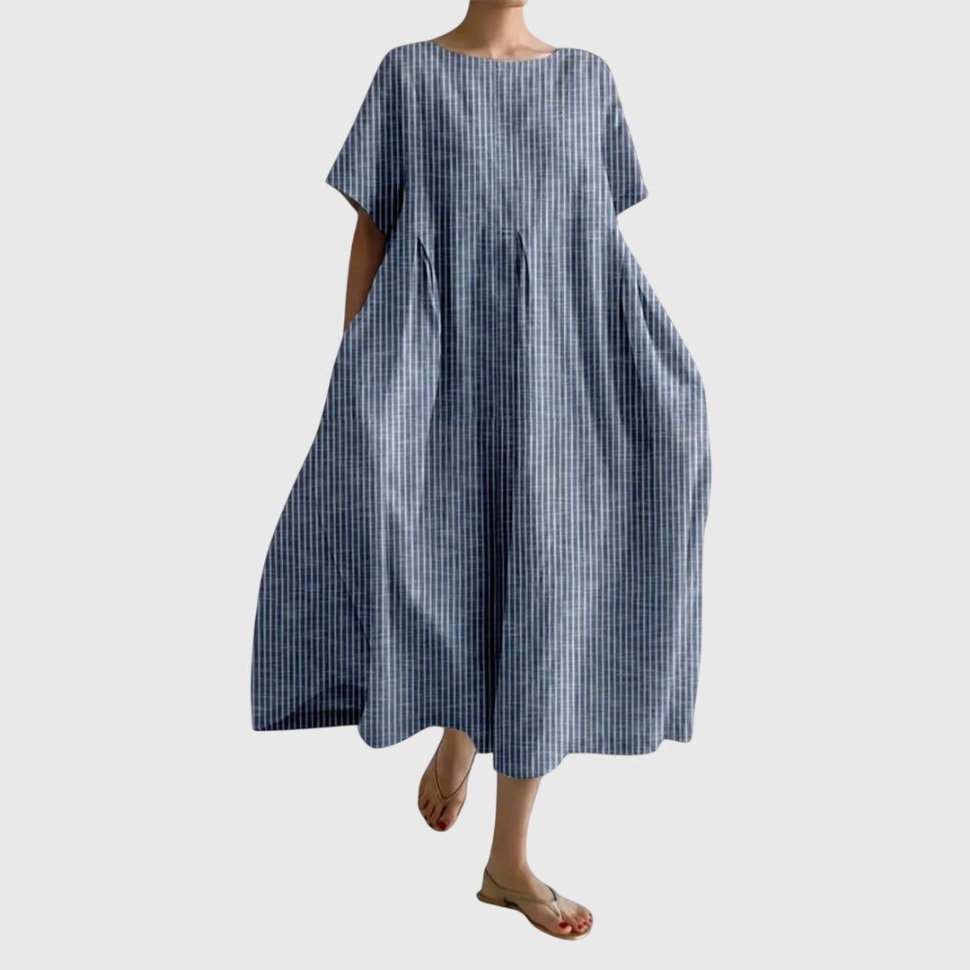 Valantomode | Effortlessly Chic Long Dress for Casual Everyday Style