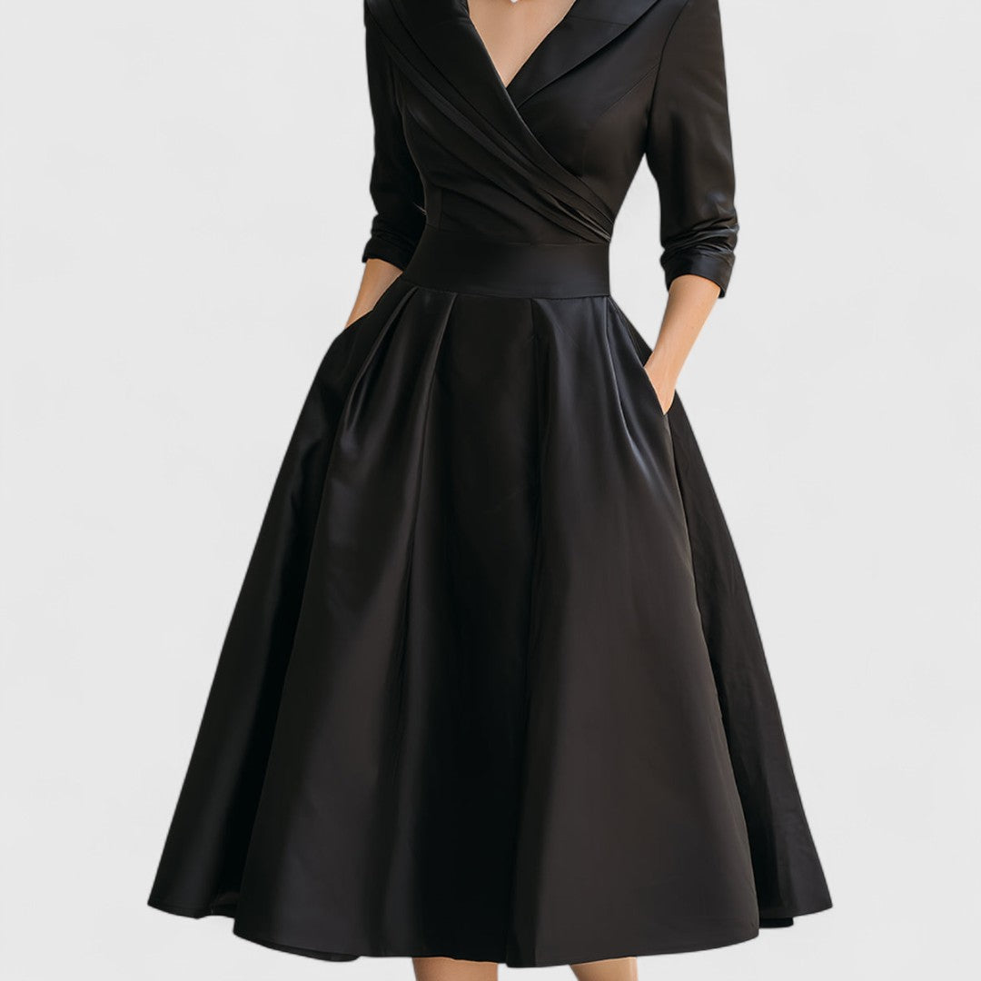 Valantomode | Chic Midi Dress for Sophisticated Women’s Gatherings