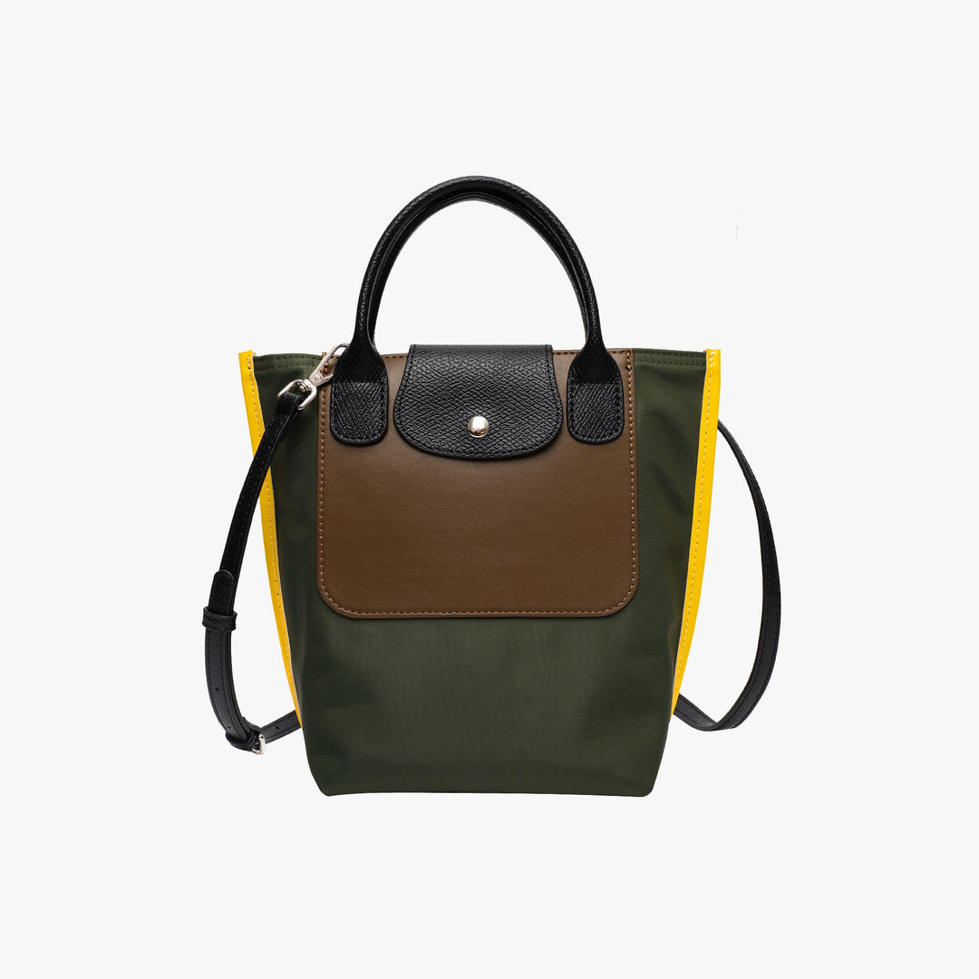 Valantomode | Nimbus Midi Garrison – Upcycled Nylon & Vegan Leather 2-in-1 Tech Tote