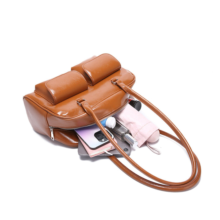 Valantomode | Linear Archival Baguette – Premium Vegan Leather Vintage-Style Shoulder Bag