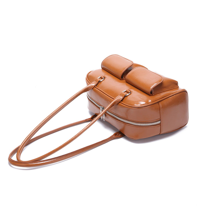 Valantomode | Linear Archival Baguette – Premium Vegan Leather Vintage-Style Shoulder Bag
