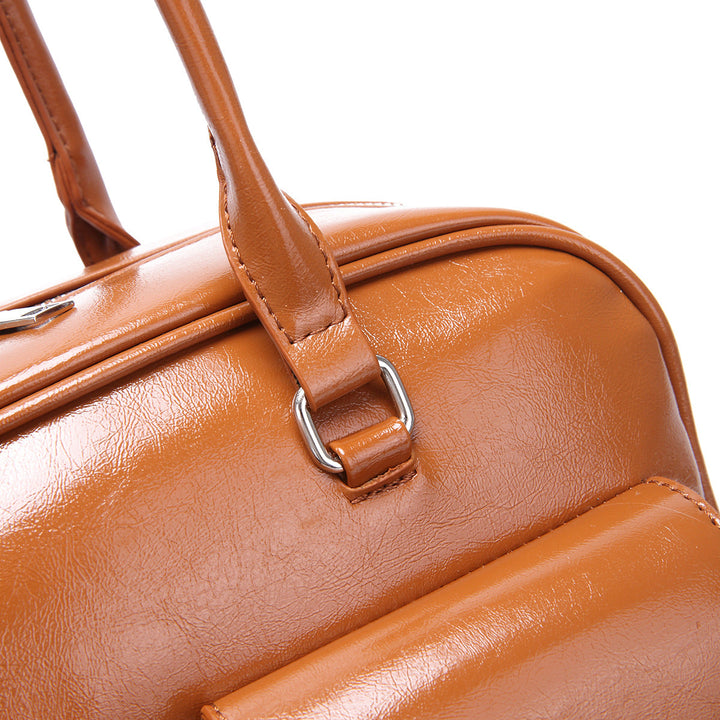 Valantomode | Linear Archival Baguette – Premium Vegan Leather Vintage-Style Shoulder Bag