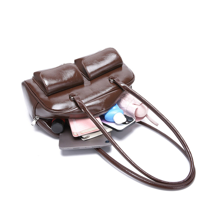Valantomode | Linear Archival Baguette – Premium Vegan Leather Vintage-Style Shoulder Bag