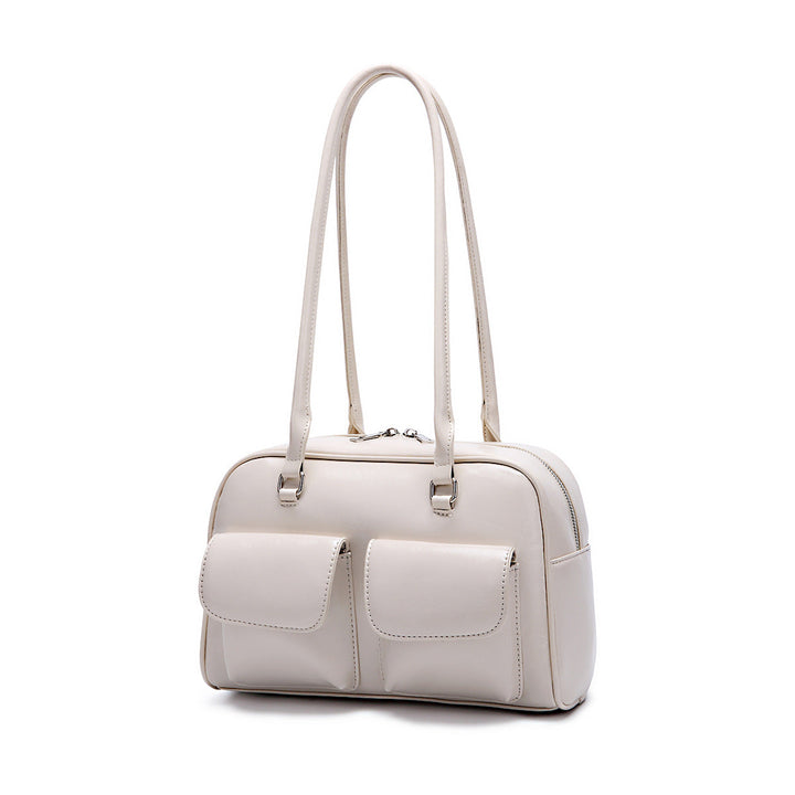 Valantomode | Linear Archival Baguette – Premium Vegan Leather Vintage-Style Shoulder Bag