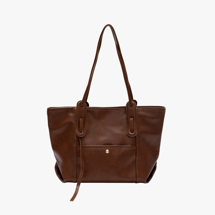 Valantomode | Aspen Horizon Tote – Premium Vegan Leather Large Professional Shoulder Bag