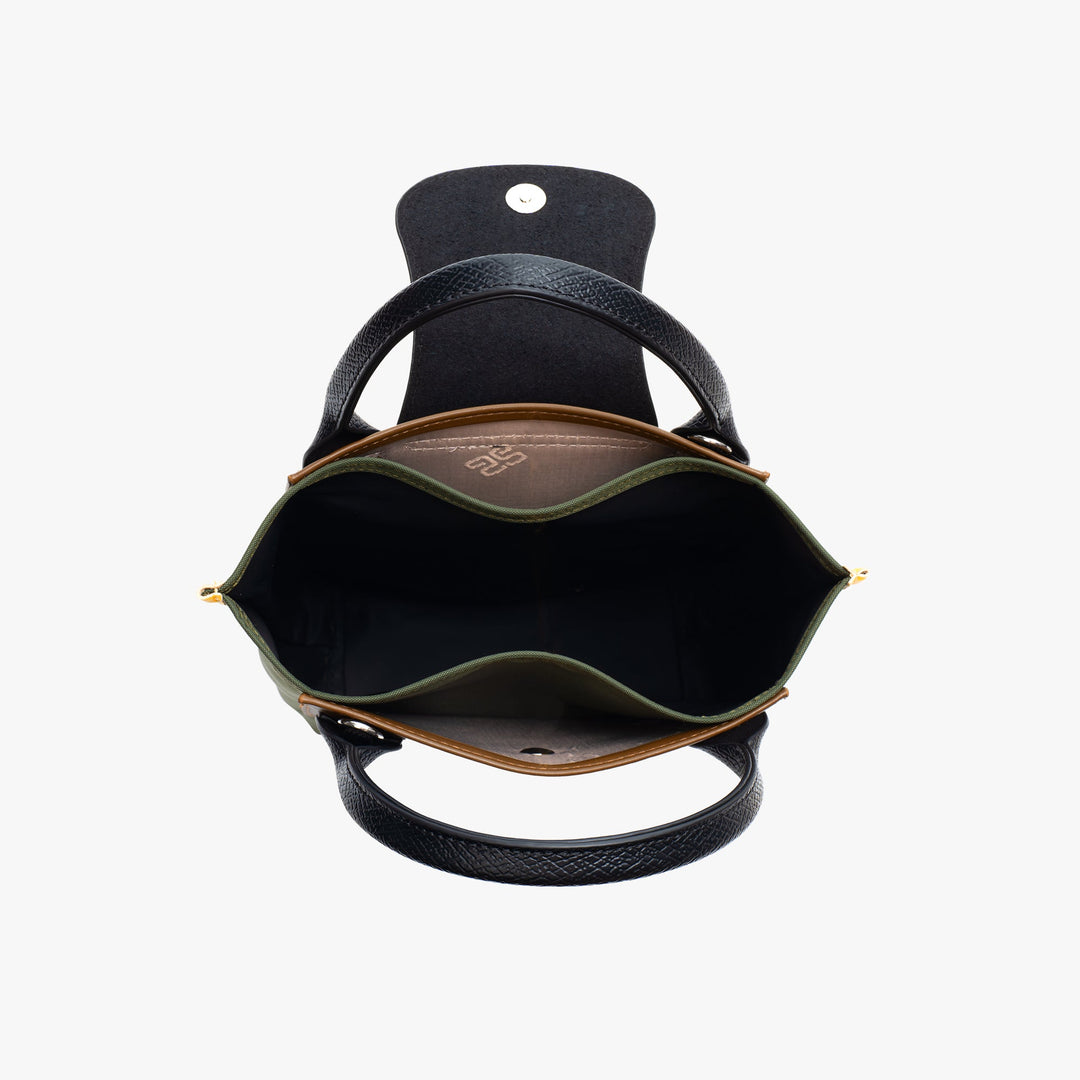 Valantomode | Nimbus Midi Garrison – Upcycled Nylon & Vegan Leather 2-in-1 Tech Tote