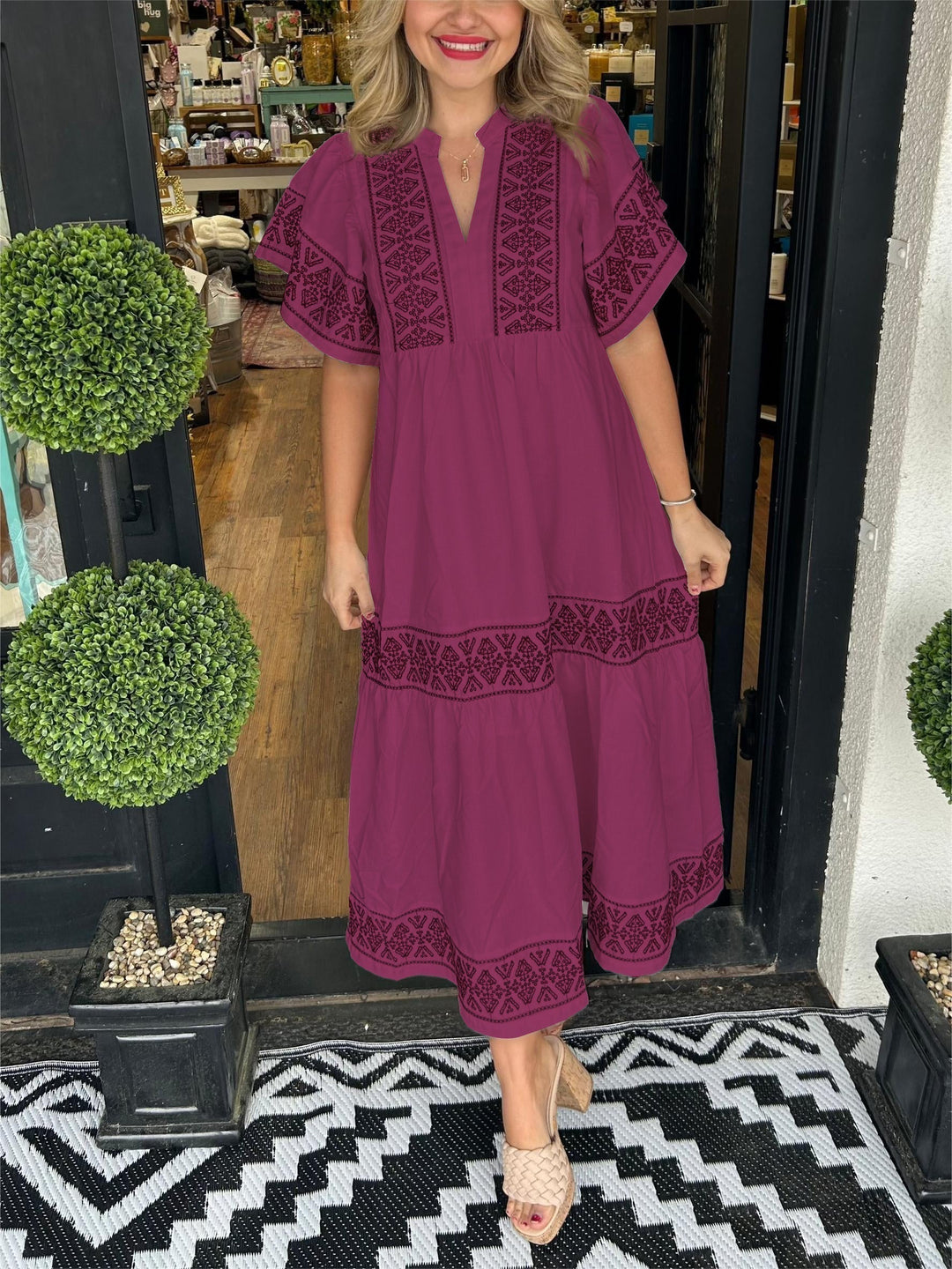 Valantomode | Dress with Elegant Boho Design