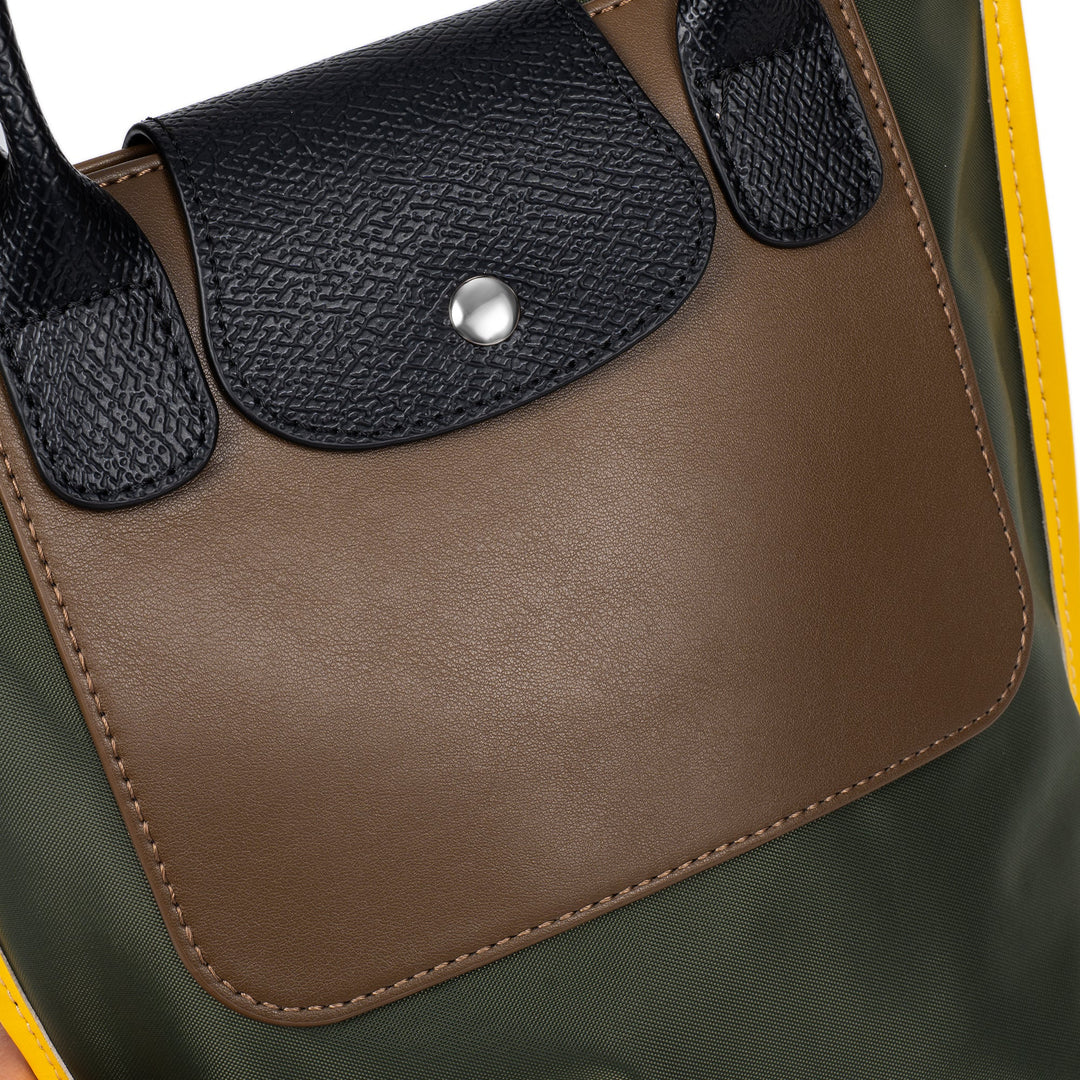 Valantomode | Nimbus Midi Garrison – Upcycled Nylon & Vegan Leather 2-in-1 Tech Tote