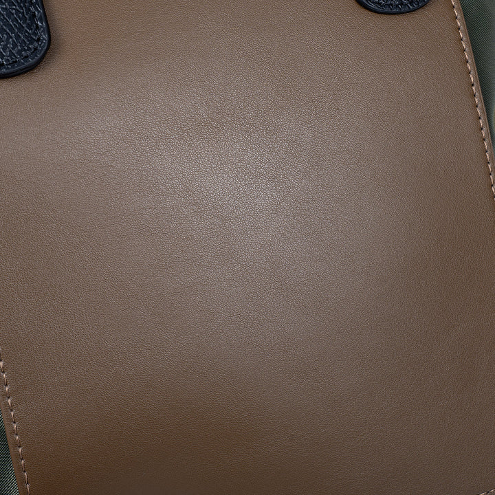 Valantomode | Nimbus Midi Garrison – Upcycled Nylon & Vegan Leather 2-in-1 Tech Tote