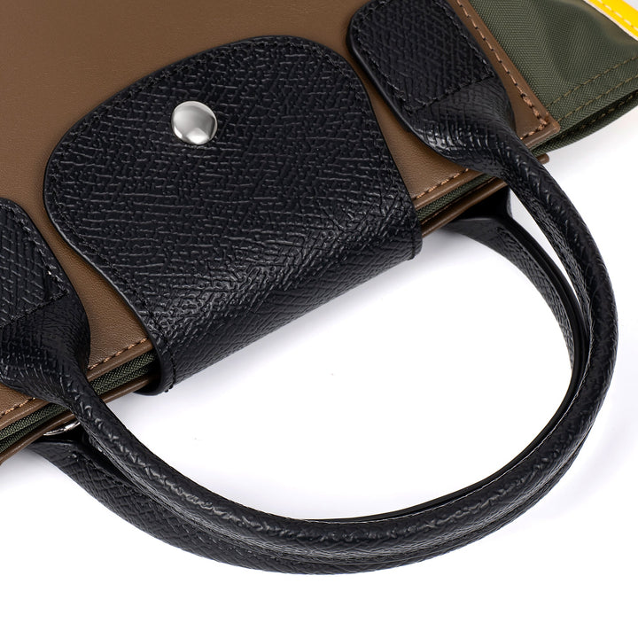 Valantomode | Nimbus Midi Garrison – Upcycled Nylon & Vegan Leather 2-in-1 Tech Tote