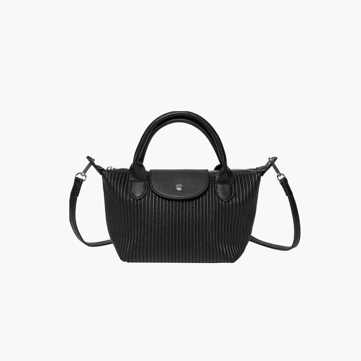 Valantomode | The Pleated Garrison – Women's Premium Architectural Top-Handle Tote