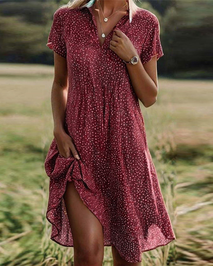 Valantomode | Chic V-Purple Dress for Fashion-Forward Women