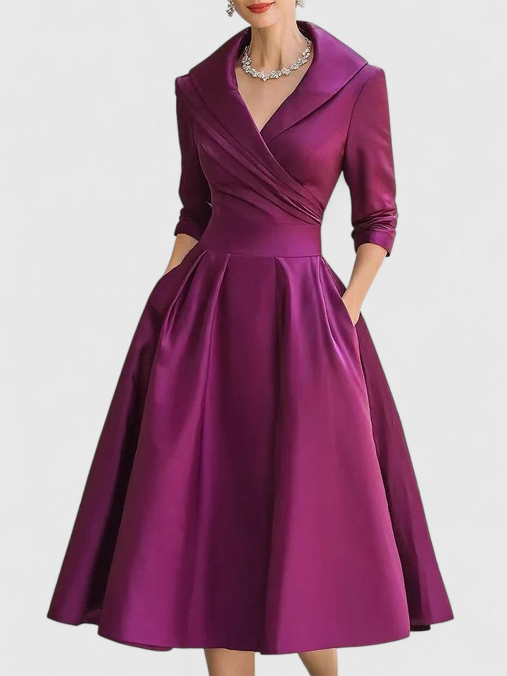 Valantomode | Stylish Midi Dress for Women’s Evening Events
