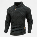 ValantoMode | Men’s Waffle Knit High-Stretch Sweater