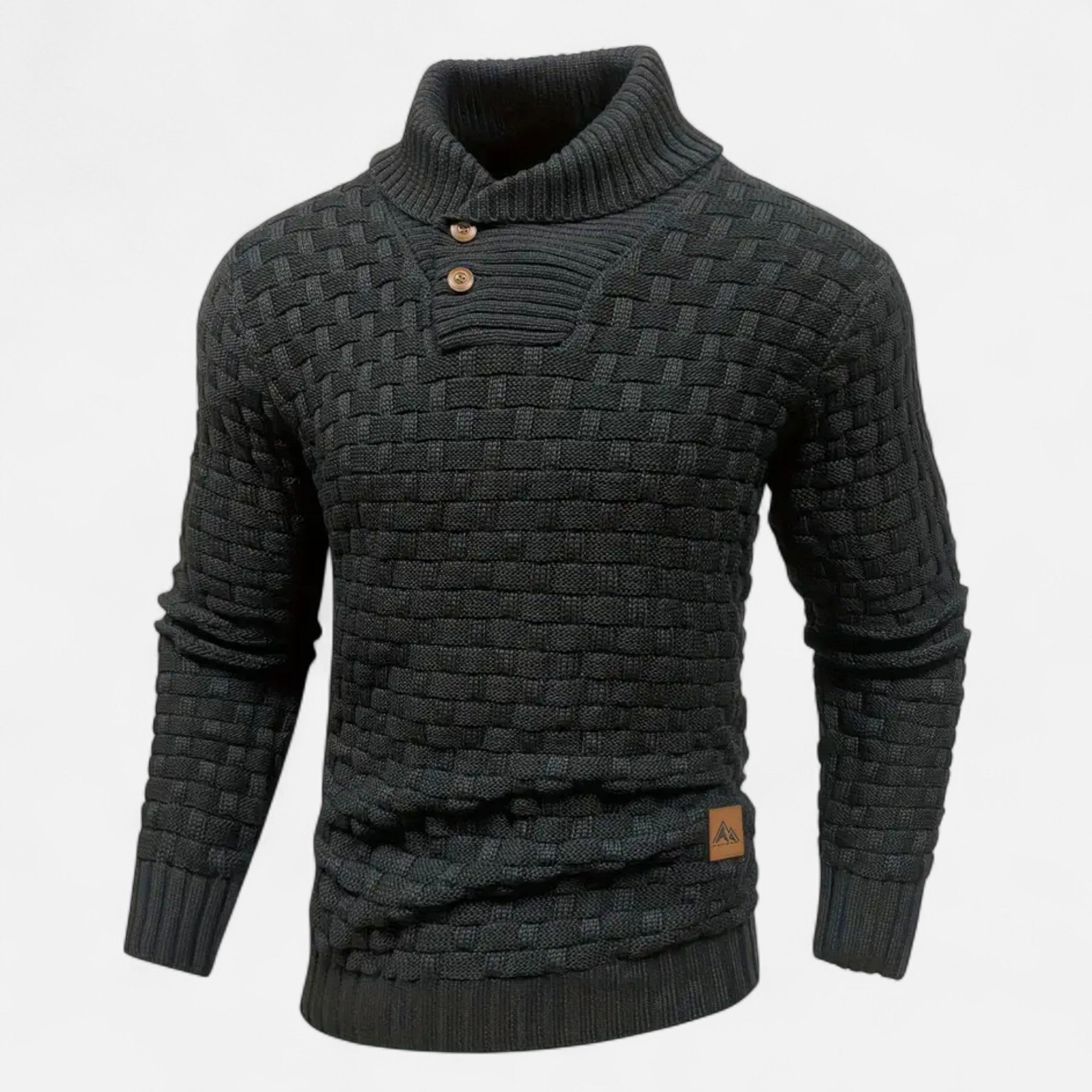 ValantoMode | Men’s Waffle Knit High-Stretch Sweater