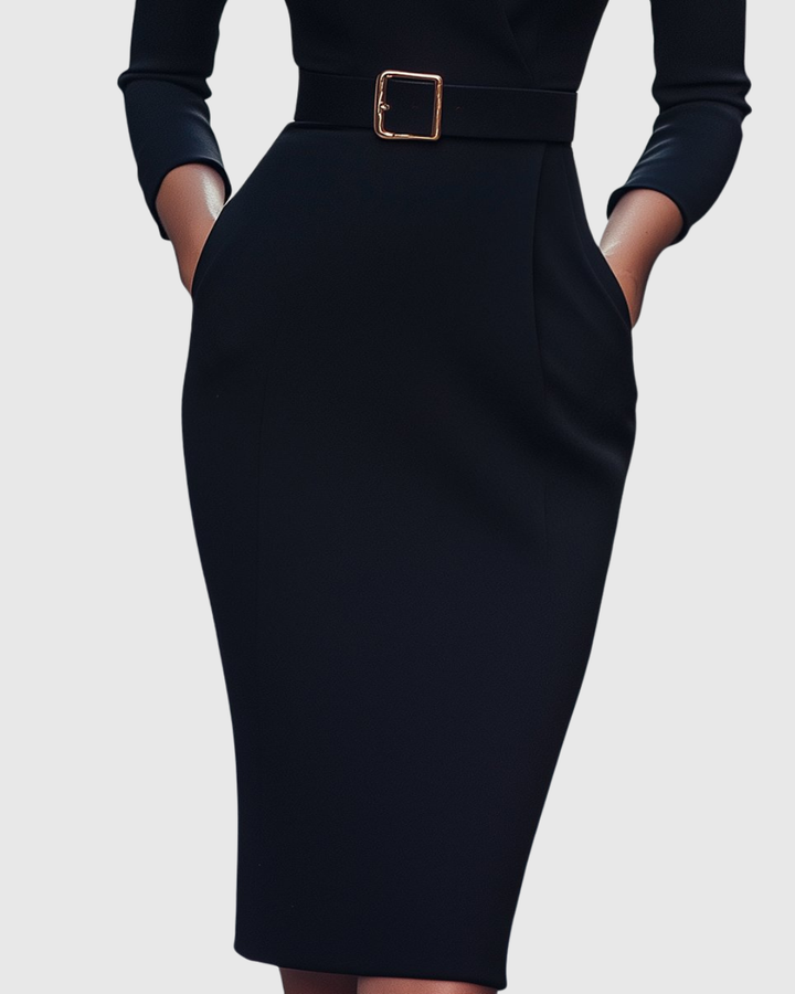 Valantomode | Chic Midi Dress for Effortless Day to Night Style
